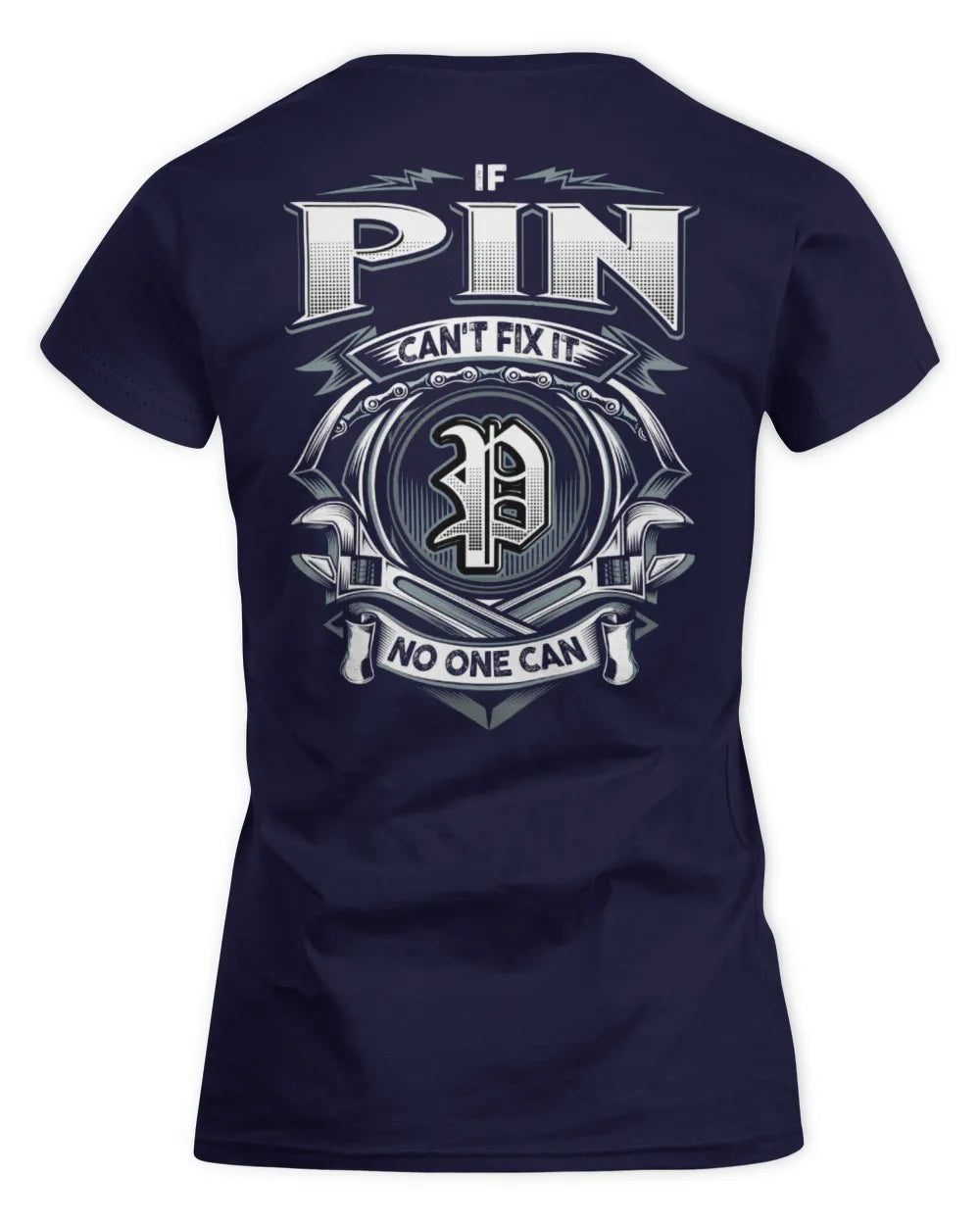 PIN AP81-K4-626 - Personalized Ahmed Quote Apparel “If Ahmed Can't Fix It, No One Can” - Women's Standard T-Shirt - Navy