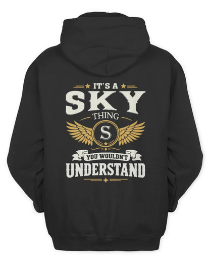 SKY KT06-M008 It’s a [NAME] Thing – You Wouldn’t Understand | Personalized Vintage T-Shirt - Unisex Hoodie - Black
