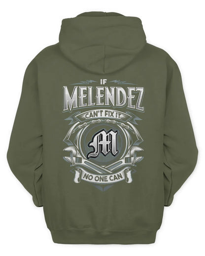 MELENDEZ AP81-K4-626 - Personalized Ahmed Quote Apparel “If Ahmed Can't Fix It, No One Can” - Unisex Hoodie - Military Green