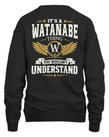 WATANABE KT06-M008 It’s a [NAME] Thing – You Wouldn’t Understand | Personalized Vintage T-Shirt - Unisex Sweatshirt - Black