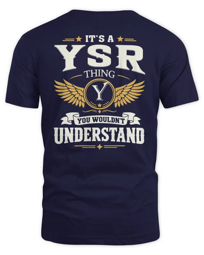 YSR KT06-M008 It’s a [NAME] Thing – You Wouldn’t Understand | Personalized Vintage T-Shirt - Unisex Standard T-Shirt - Navy