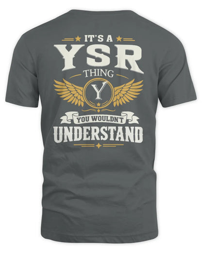 YSR KT06-M008 It’s a [NAME] Thing – You Wouldn’t Understand | Personalized Vintage T-Shirt - Unisex Standard T-Shirt - Charcoal