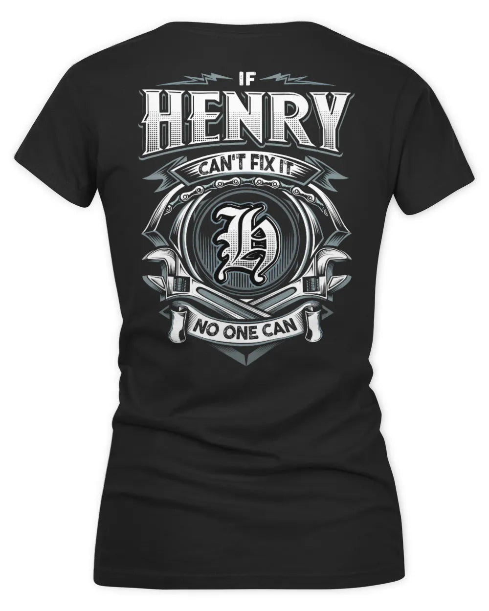 HENRY AP81-K4-626 - Personalized Ahmed Quote Apparel “If Ahmed Can't Fix It, No One Can” - Women's V-Neck T-Shirt - Black