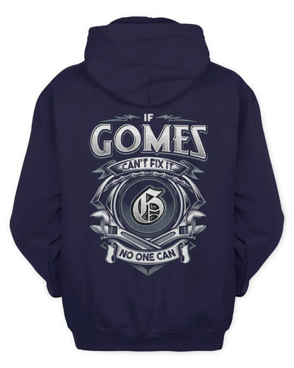 GOMES AP81-K4-626 - Personalized Ahmed Quote Apparel “If Ahmed Can't Fix It, No One Can” - Unisex Hoodie - Navy