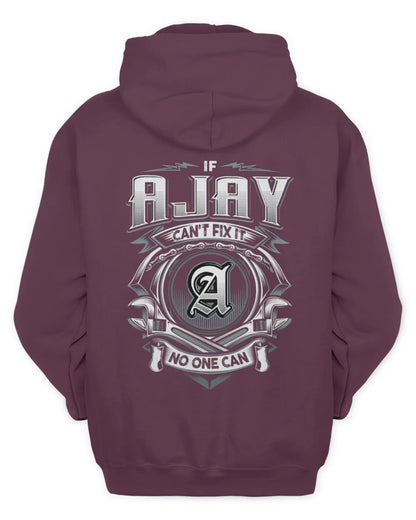 AJAY AP81-K4-626 - Personalized Ahmed Quote Apparel “If Ahmed Can't Fix It, No One Can” - Unisex Hoodie - Maroon