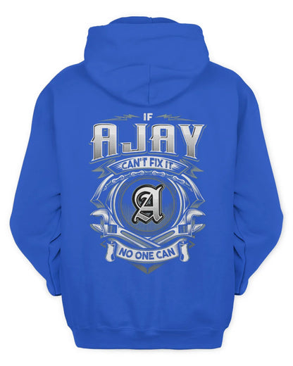 AJAY AP81-K4-626 - Personalized Ahmed Quote Apparel “If Ahmed Can't Fix It, No One Can” - Unisex Hoodie - Royal