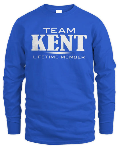 KENT BL62-K4-128 - Personalized “Team NAME Lifetime Member” - Men's Long Sleeved T-Shirt - Royal