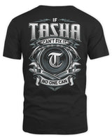 TASHA AP81-K4-626 - Personalized Ahmed Quote Apparel “If Ahmed Can't Fix It, No One Can” - Unisex Standard T-Shirt - Black