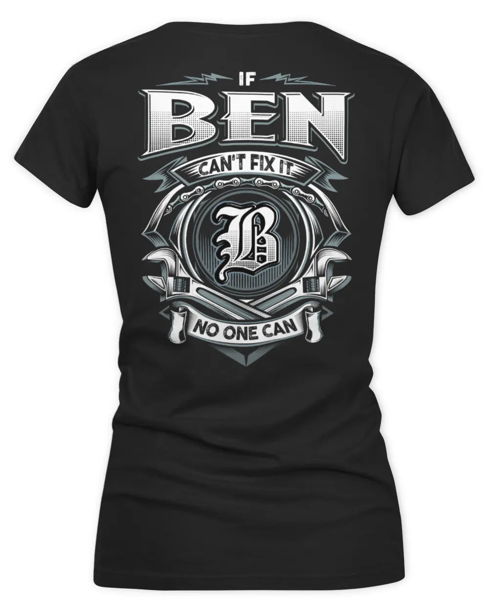 BEN AP81-K4-626 - Personalized Ahmed Quote Apparel “If Ahmed Can't Fix It, No One Can” - Women's V-Neck T-Shirt - Black