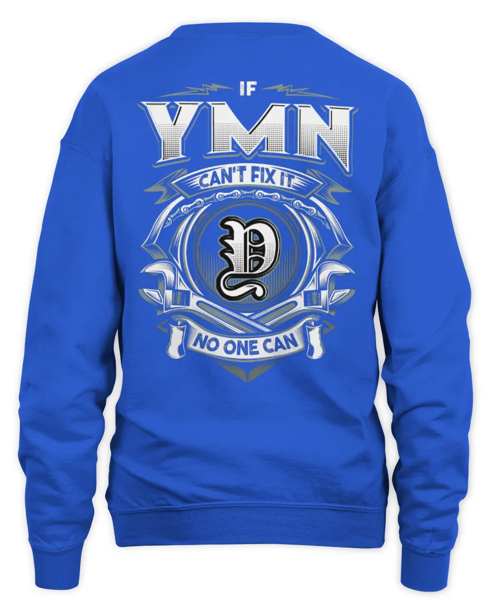 YMN AP81-K4-626 - Personalized Ahmed Quote Apparel “If Ahmed Can't Fix It, No One Can” - Unisex Sweatshirt - Royal