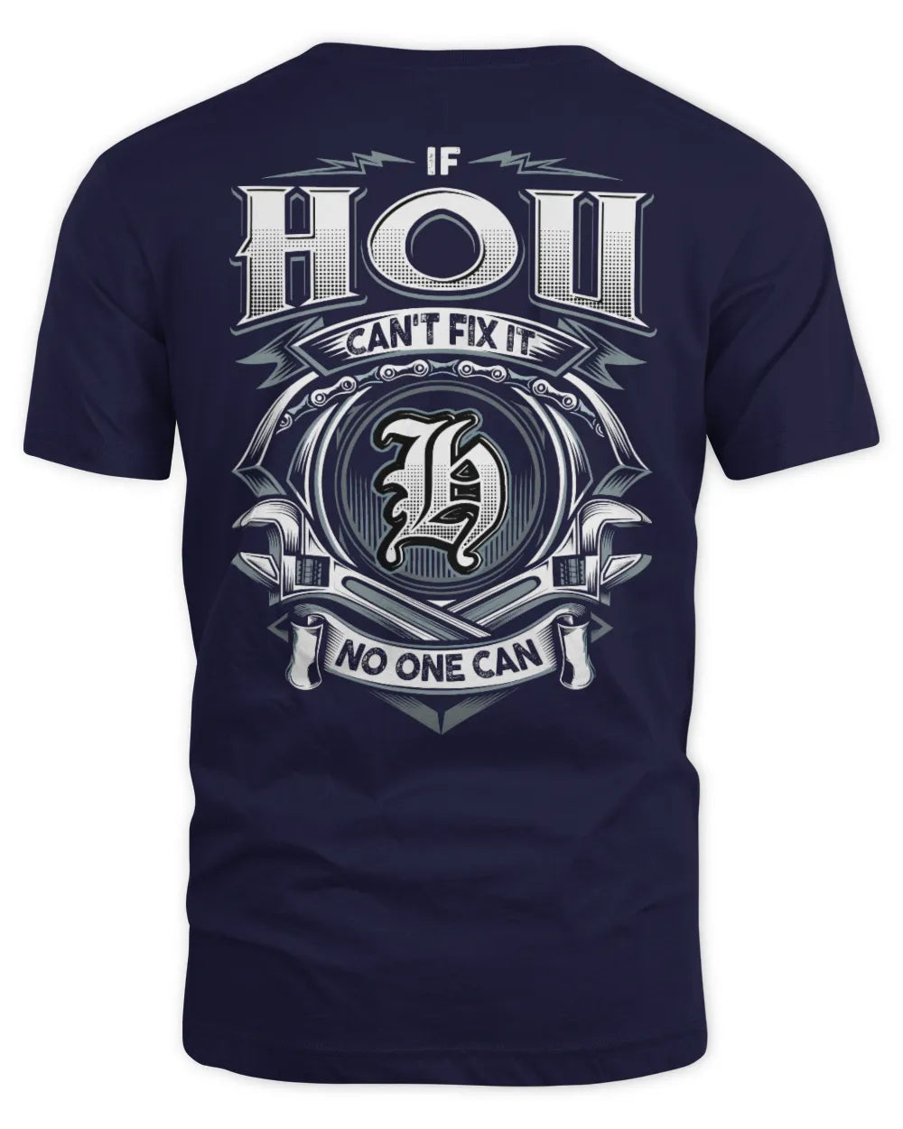 HOU AP81-K4-626 - Personalized Ahmed Quote Apparel “If Ahmed Can't Fix It, No One Can” - Unisex Standard T-Shirt - Navy