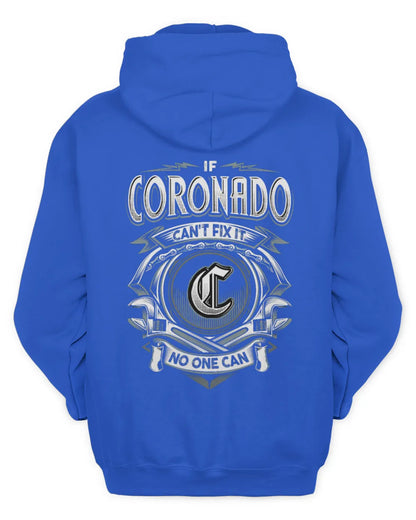 CORONADO AP81-K4-626 - Personalized Ahmed Quote Apparel “If Ahmed Can't Fix It, No One Can” - Unisex Hoodie - Royal