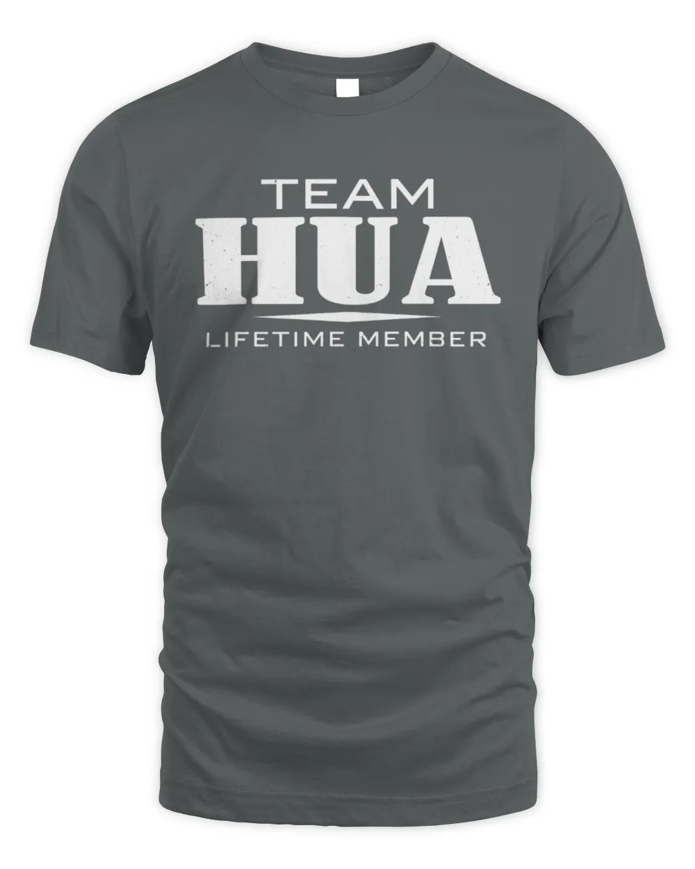 HUA BL62-K4-128 - Personalized “Team NAME Lifetime Member” - Unisex Standard T-Shirt - Charcoal