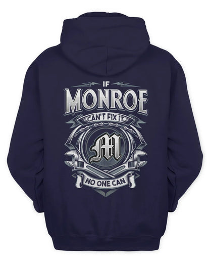 MONROE AP81-K4-626 - Personalized Ahmed Quote Apparel “If Ahmed Can't Fix It, No One Can” - Unisex Hoodie - Navy