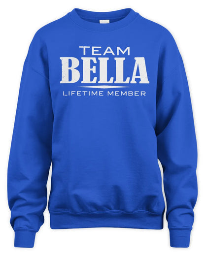BELLA BL62-K4-128 - Personalized “Team NAME Lifetime Member” - Unisex Sweatshirt - Royal