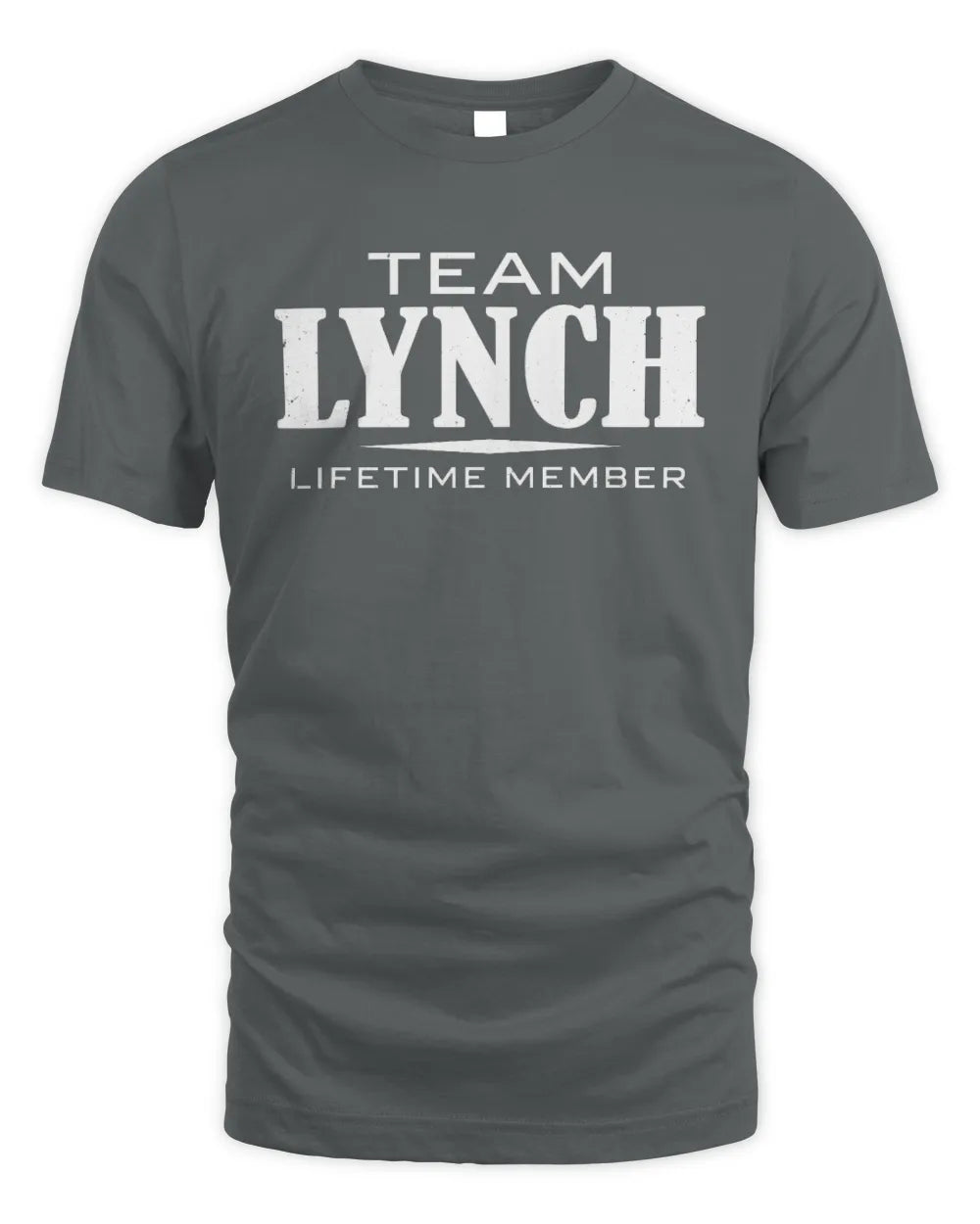 LYNCH BL62-K4-128 - Personalized “Team NAME Lifetime Member” - Unisex Standard T-Shirt - Charcoal