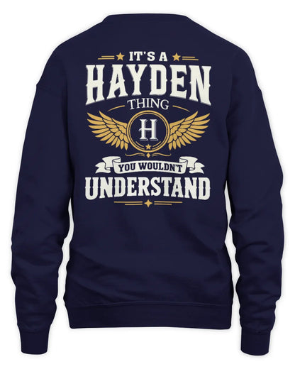 HAYDEN KT06-M008 It’s a [NAME] Thing – You Wouldn’t Understand | Personalized Vintage T-Shirt - Unisex Sweatshirt - Navy