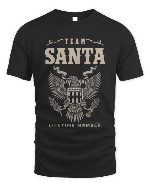 SANTA TP06-K82 – Personalized Classic Style Apparel “Team NAME Lifetime Member”