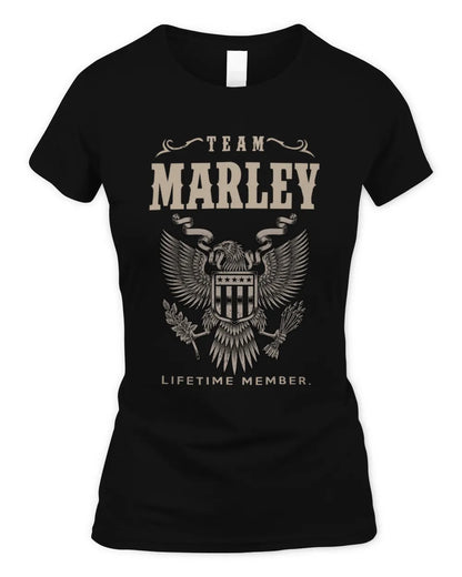 MARLEY TP06-K82 – Personalized Classic Style Apparel “Team NAME Lifetime Member” - Women's Standard T-Shirt - Black