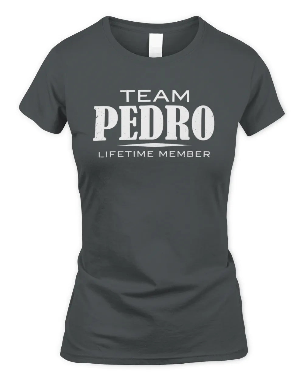 PEDRO BL62-K4-128 - Personalized “Team NAME Lifetime Member” - Women's Standard T-Shirt - Charcoal