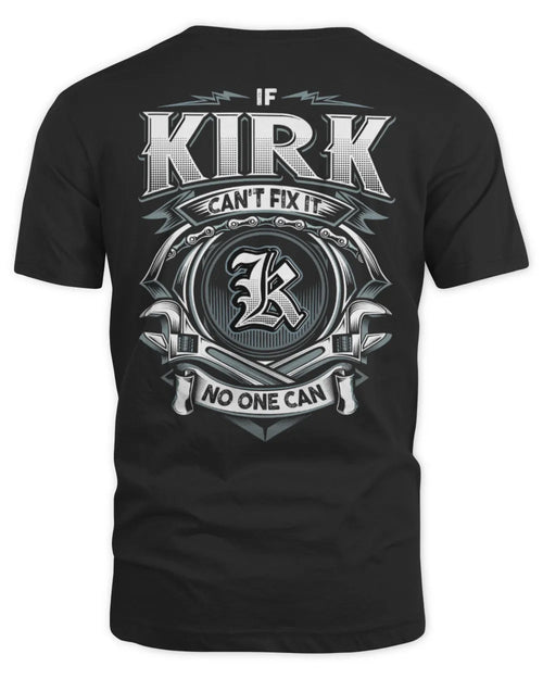 KIRK AP81-K4-626 - Personalized Ahmed Quote Apparel “If Ahmed Can't Fix It, No One Can” - Unisex Standard T-Shirt - Black