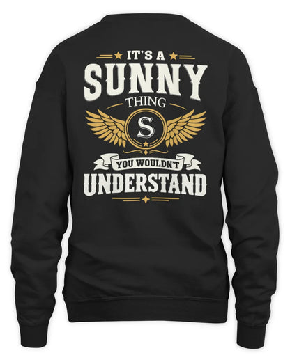 SUNNY KT06-M008 It’s a [NAME] Thing – You Wouldn’t Understand | Personalized Vintage T-Shirt - Unisex Sweatshirt - Black