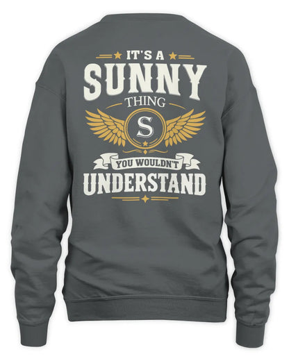 SUNNY KT06-M008 It’s a [NAME] Thing – You Wouldn’t Understand | Personalized Vintage T-Shirt - Unisex Sweatshirt - Charcoal