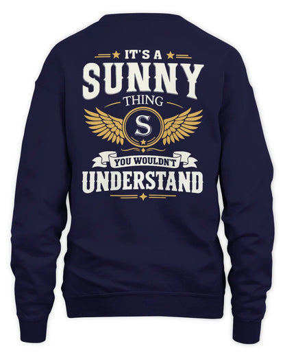 SUNNY KT06-M008 It’s a [NAME] Thing – You Wouldn’t Understand | Personalized Vintage T-Shirt - Unisex Sweatshirt - Navy