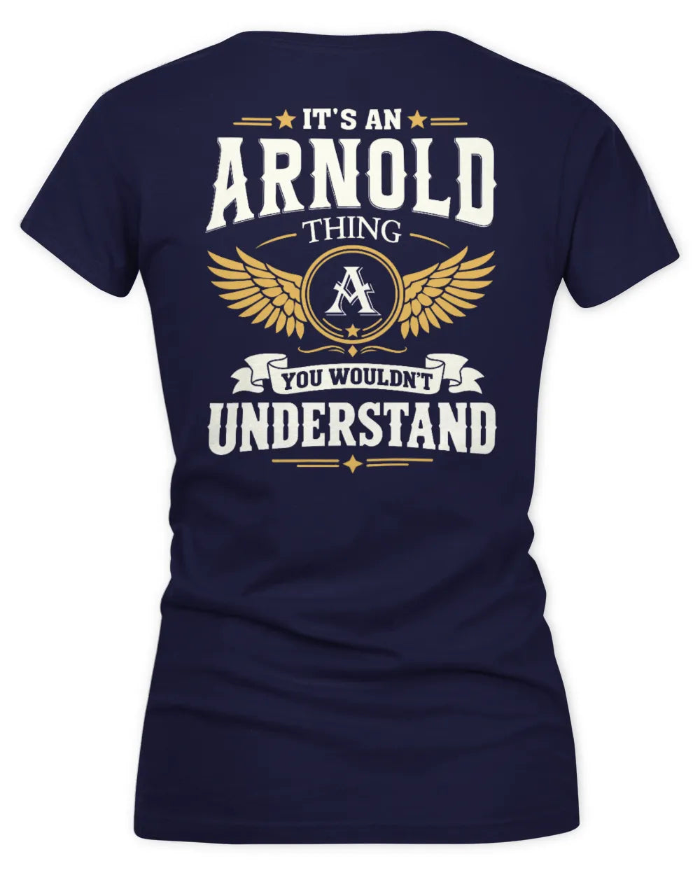 ARNOLD KT06-M008 It’s a [NAME] Thing – You Wouldn’t Understand | Personalized Vintage T-Shirt - Women's V-Neck T-Shirt - Navy