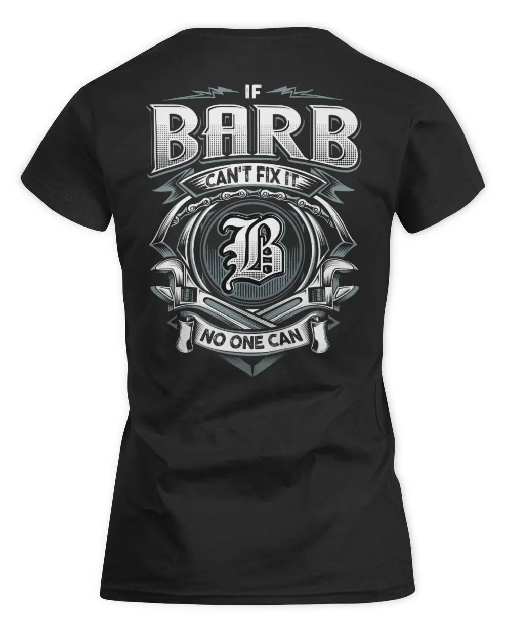 BARB AP81-K4-626 - Personalized Ahmed Quote Apparel “If Ahmed Can't Fix It, No One Can” - Women's Standard T-Shirt - Black