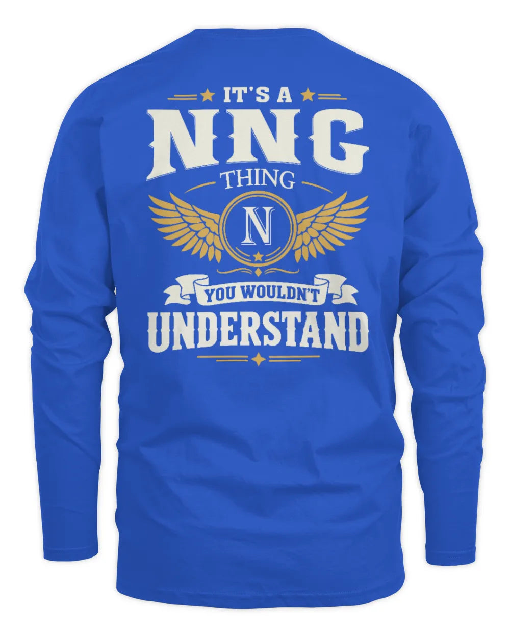 NNG KT06-M008 It’s a [NAME] Thing – You Wouldn’t Understand | Personalized Vintage T-Shirt - Men's Long Sleeved T-Shirt - Royal