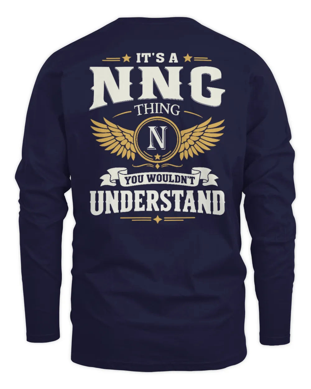 NNG KT06-M008 It’s a [NAME] Thing – You Wouldn’t Understand | Personalized Vintage T-Shirt - Men's Long Sleeved T-Shirt - Navy