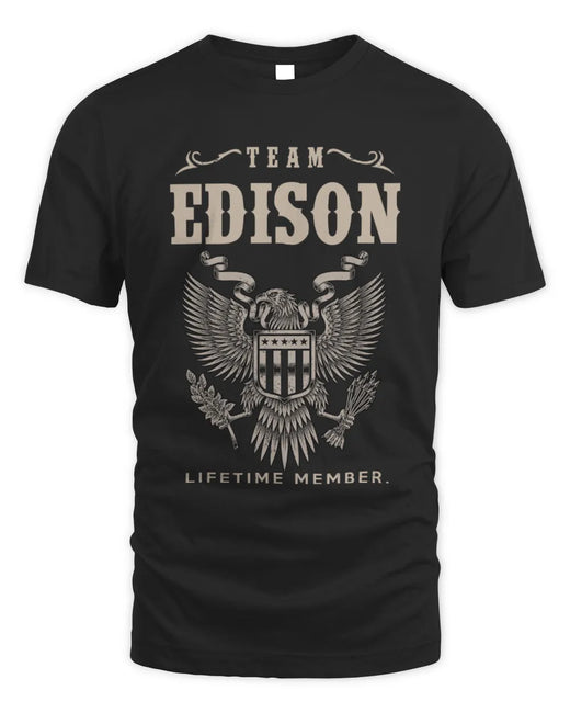 EDISON TP06-K82 – Personalized Classic Style Apparel “Team NAME Lifetime Member”