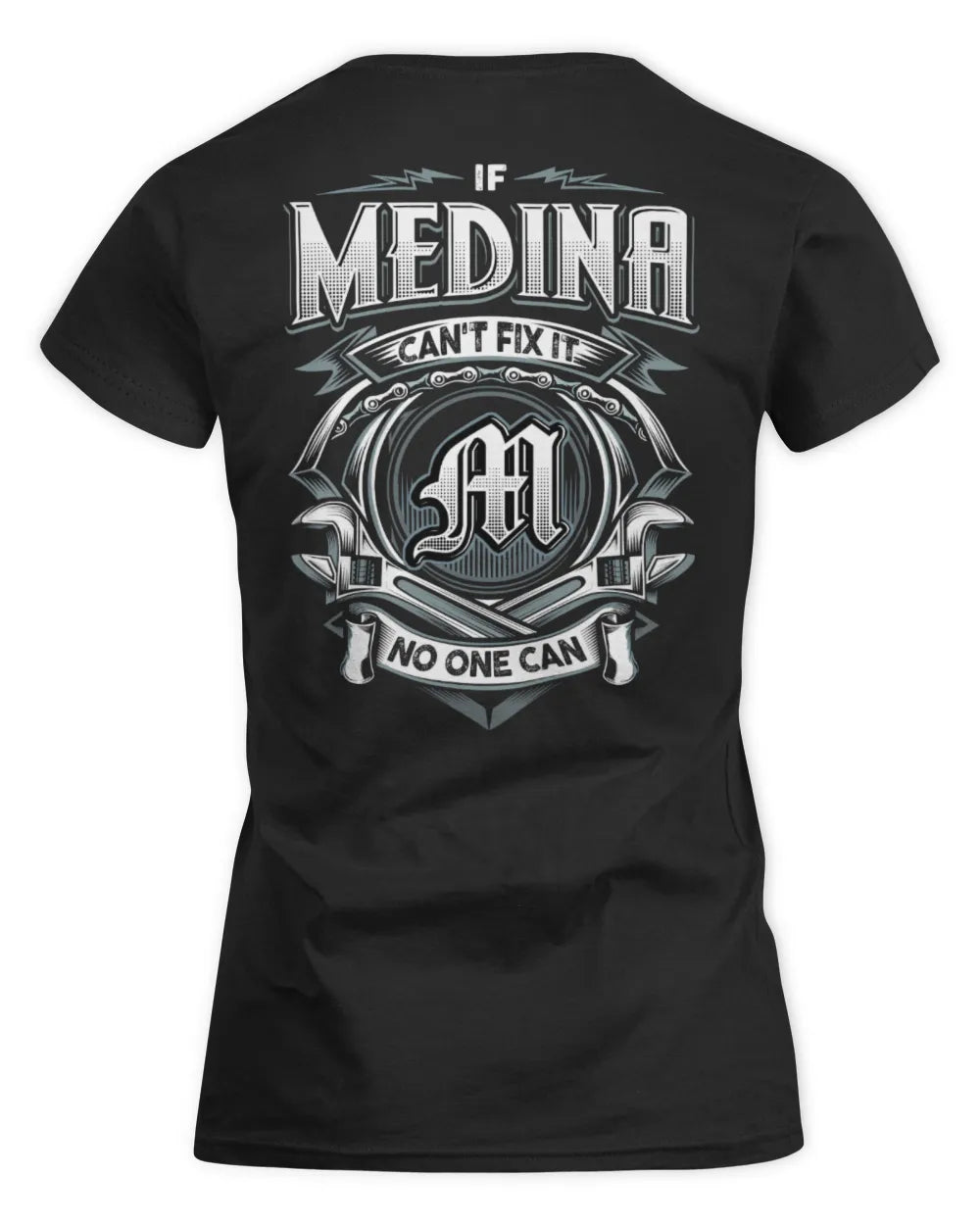 MEDINA AP81-K4-626 - Personalized Ahmed Quote Apparel “If Ahmed Can't Fix It, No One Can” - Women's Standard T-Shirt - Black
