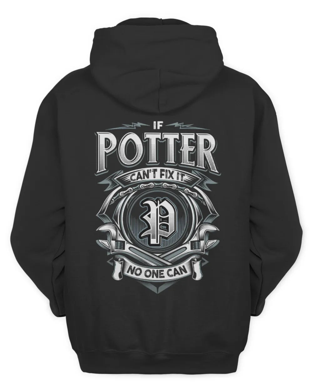 POTTER AP81-K4-626 - Personalized Ahmed Quote Apparel “If Ahmed Can't Fix It, No One Can” - Unisex Hoodie - Black