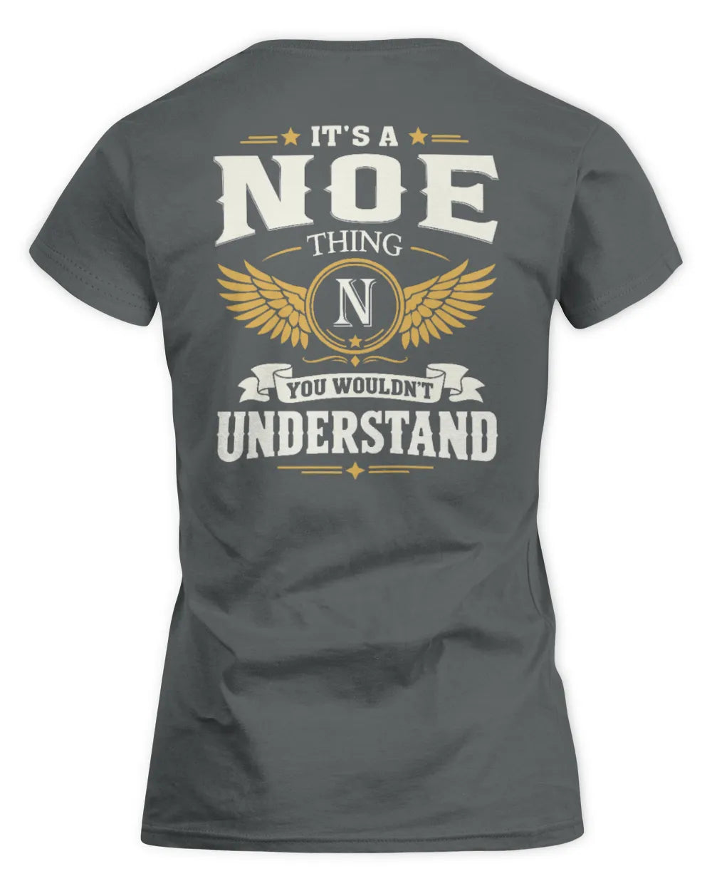 NOE KT06-M008 It’s a [NAME] Thing – You Wouldn’t Understand | Personalized Vintage T-Shirt - Women's Standard T-Shirt - Charcoal