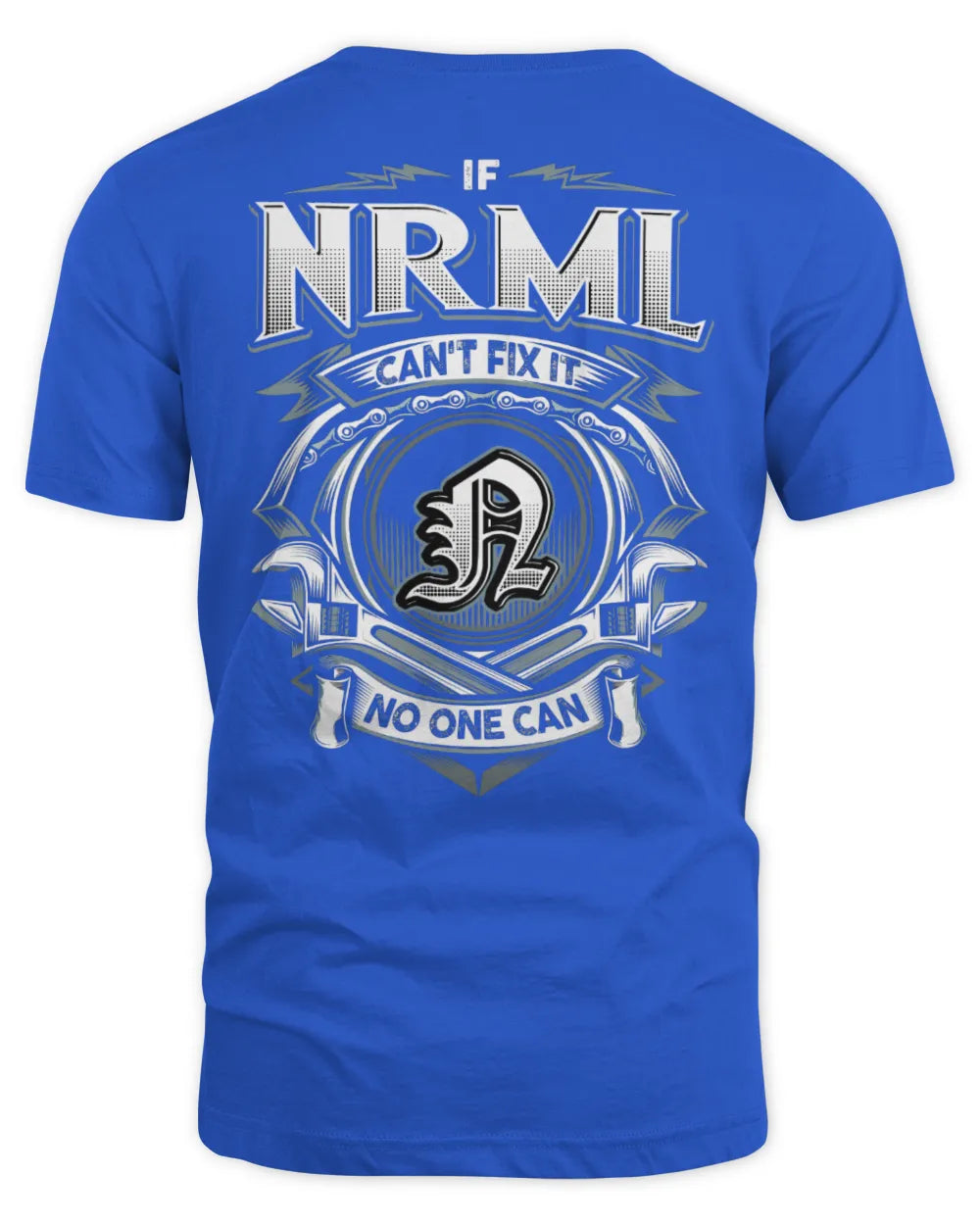 NRML AP81-K4-626 - Personalized Ahmed Quote Apparel “If Ahmed Can't Fix It, No One Can” - Unisex Standard T-Shirt - Royal