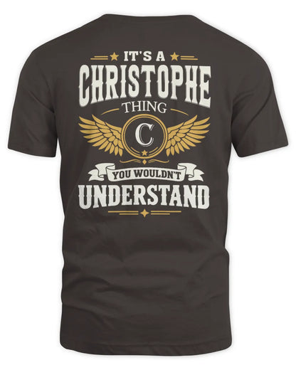 CHRISTOPHE KT06-M008 It’s a [NAME] Thing – You Wouldn’t Understand | Personalized Vintage T-Shirt - Unisex Standard T-Shirt - Dark Chocolate