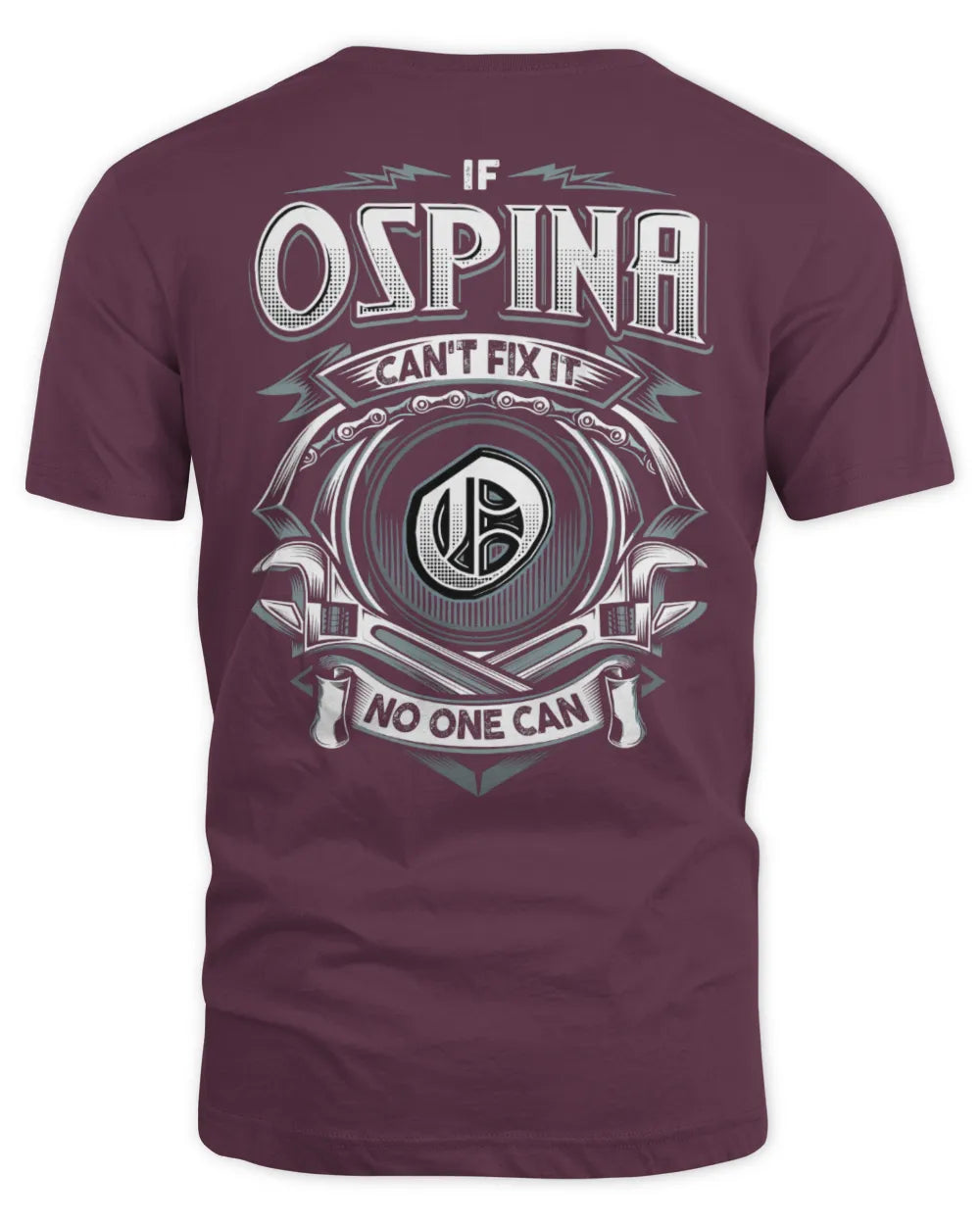 OSPINA AP81-K4-626 - Personalized Ahmed Quote Apparel “If Ahmed Can't Fix It, No One Can” - Unisex Standard T-Shirt - Maroon