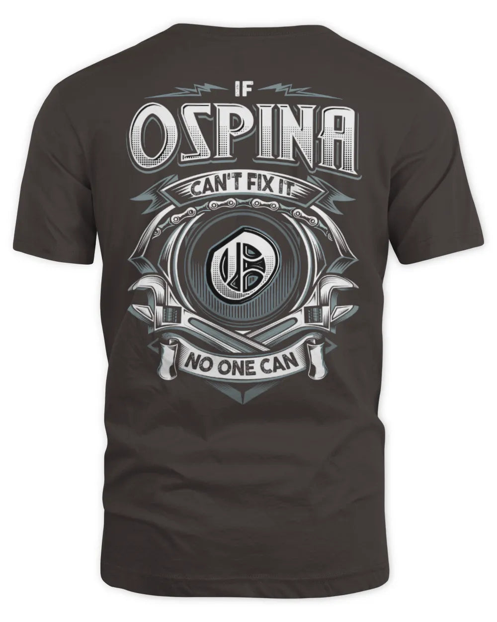 OSPINA AP81-K4-626 - Personalized Ahmed Quote Apparel “If Ahmed Can't Fix It, No One Can” - Unisex Standard T-Shirt - Dark Chocolate