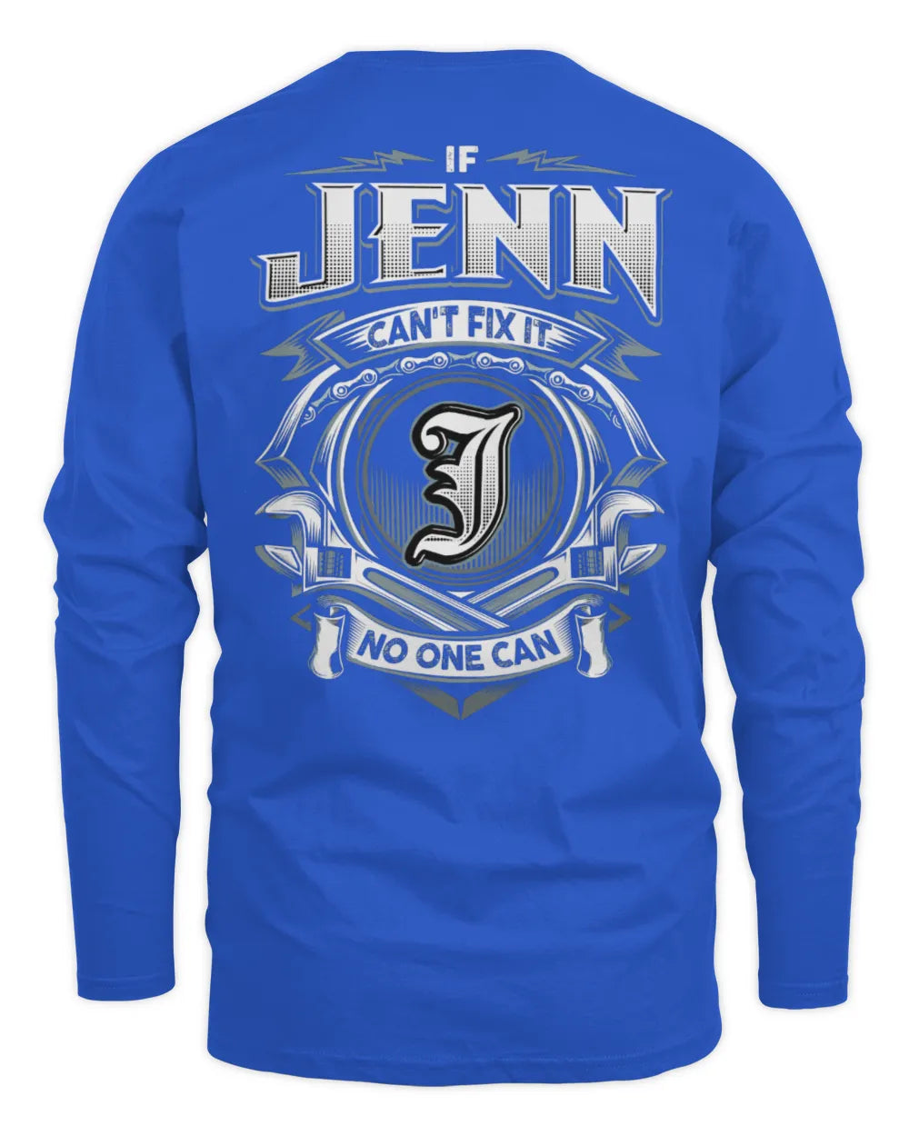 JENN AP81-K4-626 - Personalized Ahmed Quote Apparel “If Ahmed Can't Fix It, No One Can” - Men's Long Sleeved T-Shirt - Royal