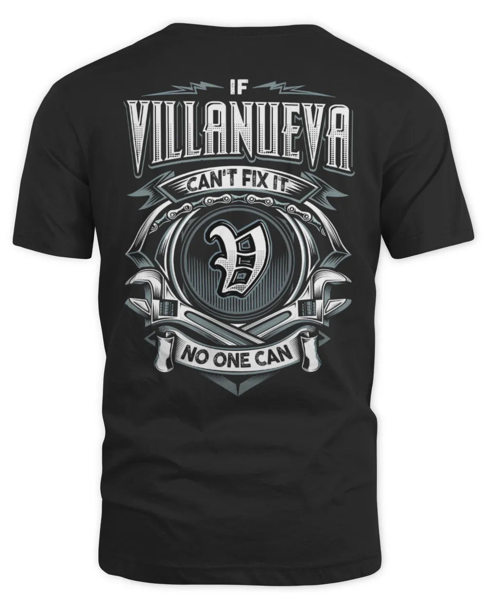 VILLANUEVA AP81-K4-626 - Personalized Ahmed Quote Apparel “If Ahmed Can't Fix It, No One Can” - Unisex Standard T-Shirt - Black
