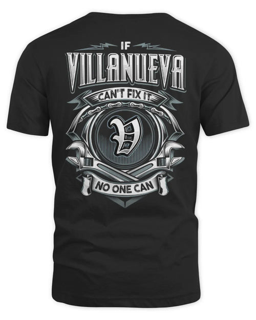 VILLANUEVA AP81-K4-626 - Personalized Ahmed Quote Apparel “If Ahmed Can't Fix It, No One Can” - Unisex Standard T-Shirt - Black