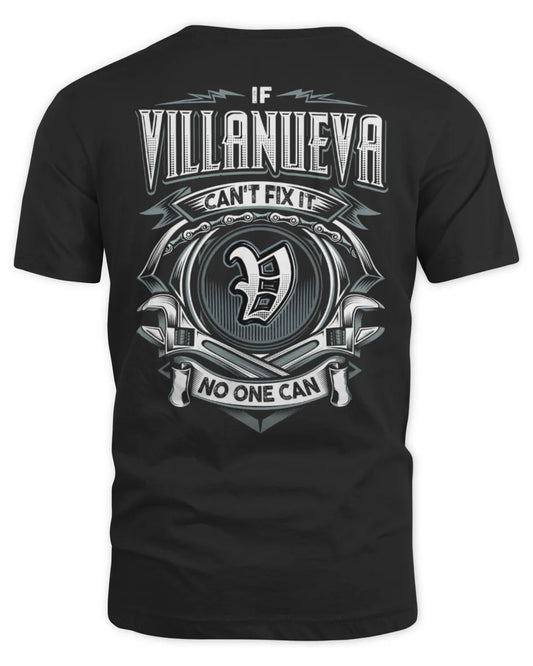 VILLANUEVA AP81-K4-626 - Personalized Ahmed Quote Apparel “If Ahmed Can't Fix It, No One Can” - Unisex Standard T-Shirt - Black