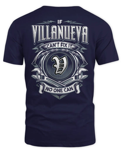 VILLANUEVA AP81-K4-626 - Personalized Ahmed Quote Apparel “If Ahmed Can't Fix It, No One Can” - Unisex Standard T-Shirt - Navy