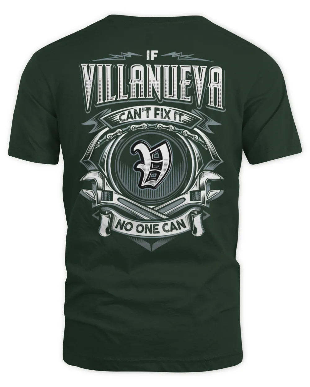 VILLANUEVA AP81-K4-626 - Personalized Ahmed Quote Apparel “If Ahmed Can't Fix It, No One Can” - Unisex Standard T-Shirt - Forest Green