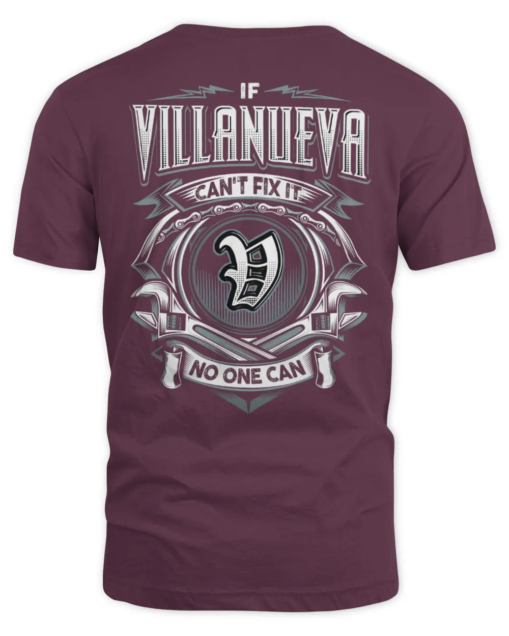 VILLANUEVA AP81-K4-626 - Personalized Ahmed Quote Apparel “If Ahmed Can't Fix It, No One Can” - Unisex Standard T-Shirt - Maroon