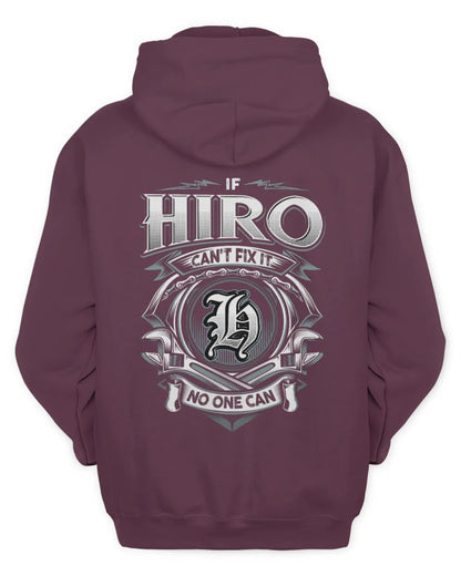 HIRO AP81-K4-626 - Personalized Ahmed Quote Apparel “If Ahmed Can't Fix It, No One Can” - Unisex Hoodie - Maroon