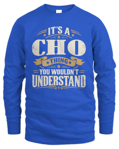 CHO P08 TH51 - Personalized “It’s a/an [NAME] Thing – You Wouldn’t Understand” Shirt - Men's Long Sleeved T-Shirt - Royal