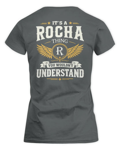 ROCHA KT06-M008 It’s a [NAME] Thing – You Wouldn’t Understand | Personalized Vintage T-Shirt - Women's Standard T-Shirt - Charcoal